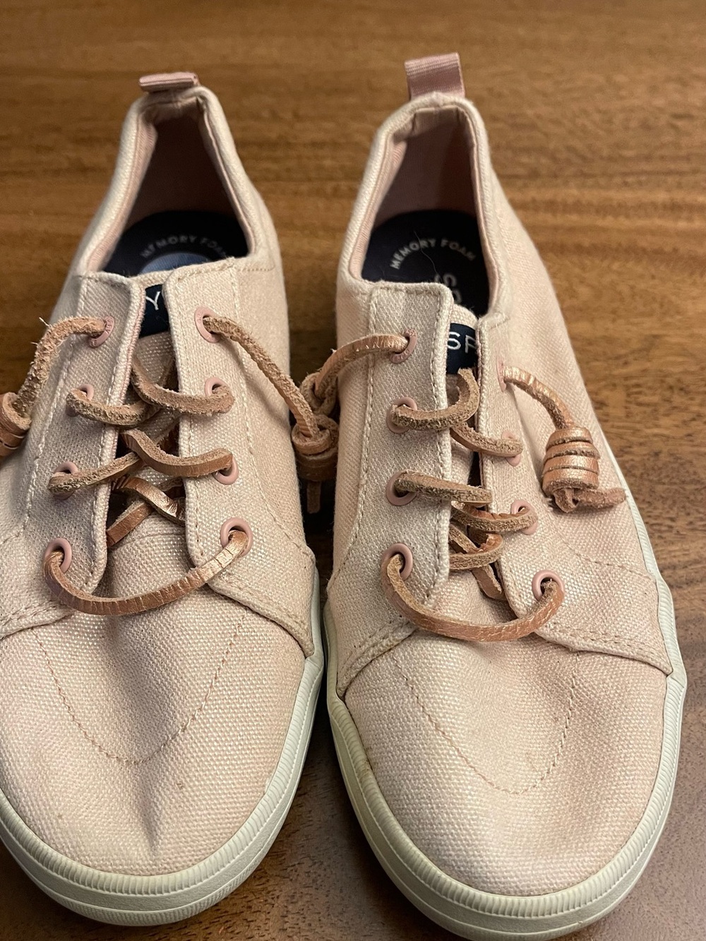 Sperry Girls' Canvas Sneakers in Light Pink